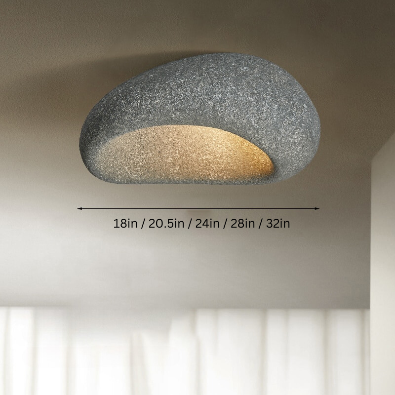 Abstract Cloud Flush Mount Light Fixture
