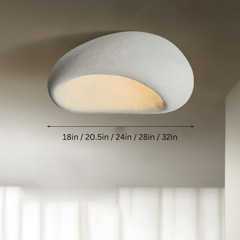 Abstract Cloud Flush Mount Light Fixture