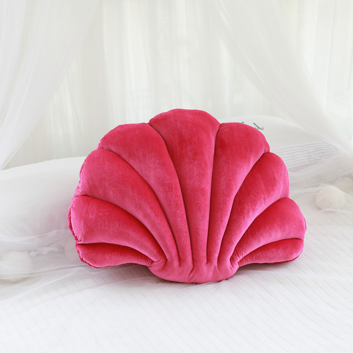 Velvet Seashell Pillow