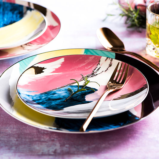 Watercolor Dinner Plate Set