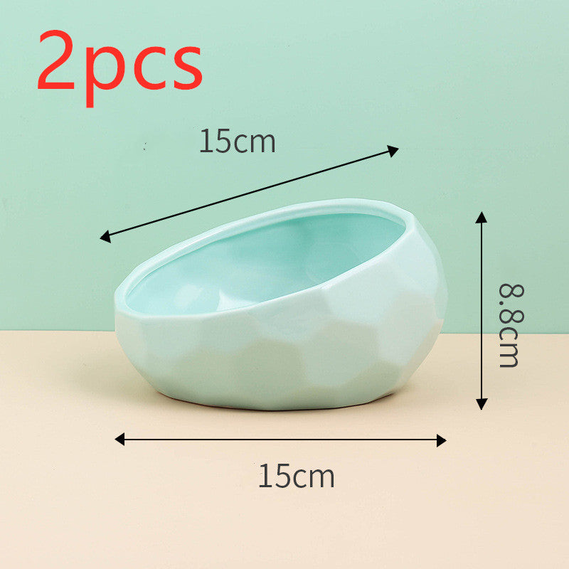 Colored Ceramic Pet Bowl