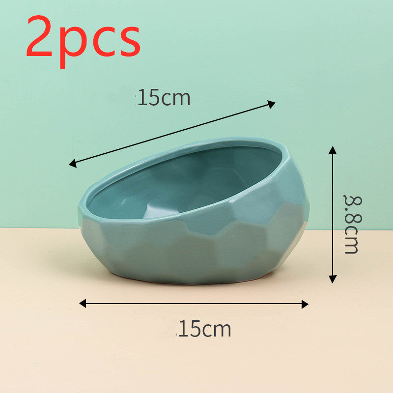 Colored Ceramic Pet Bowl