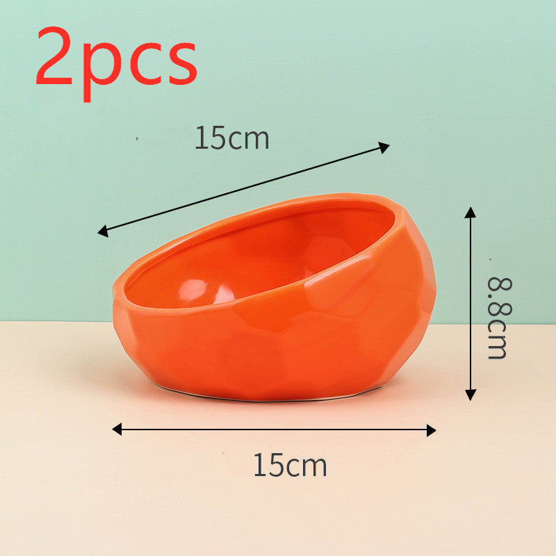 Colored Ceramic Pet Bowl