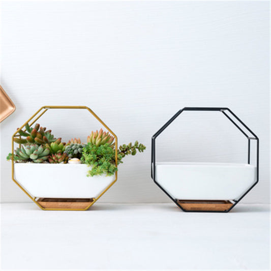 Minimalist Octagonal Geometric Planter