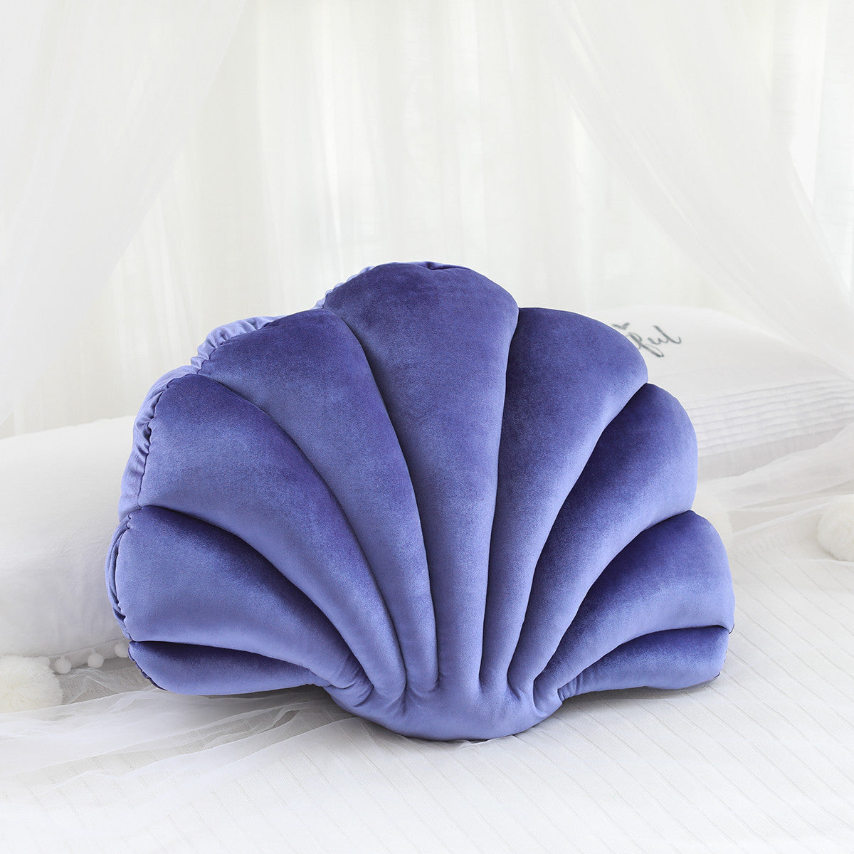 Velvet Seashell Pillow