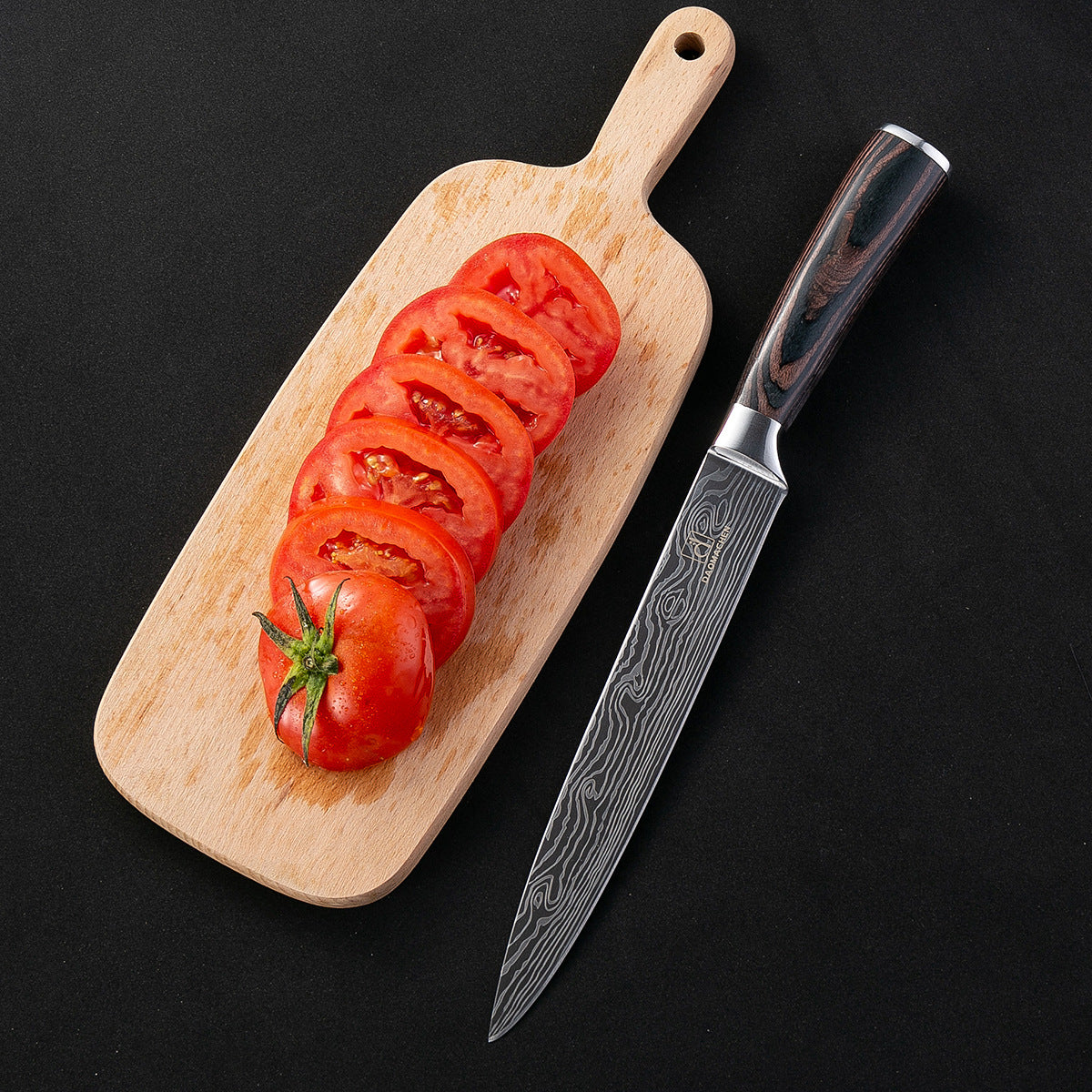 Wood-Grain Chef Knife Set