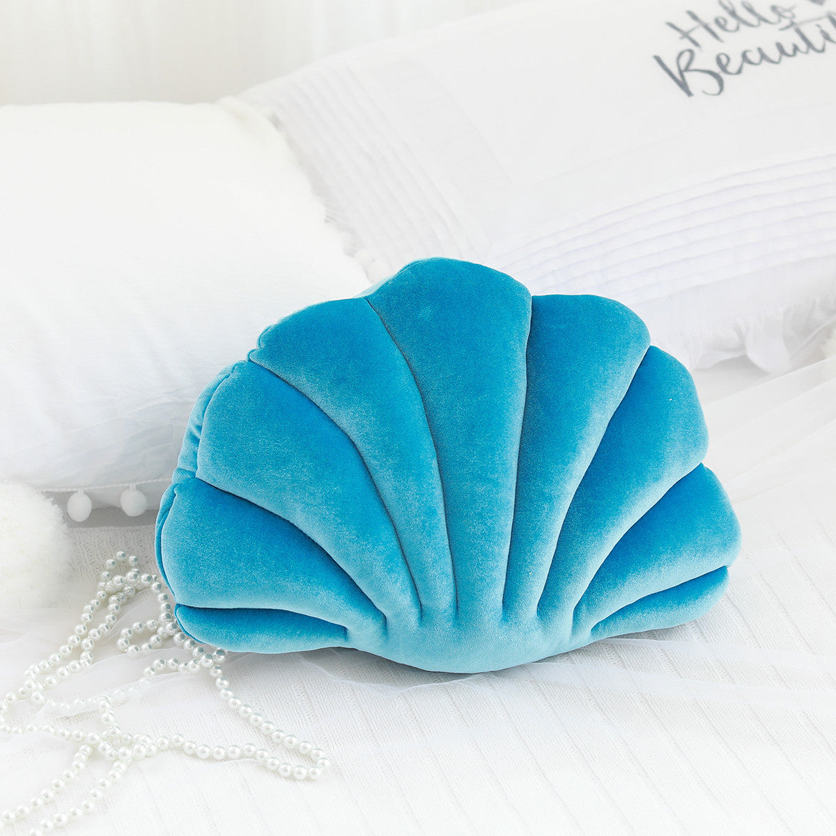 Velvet Seashell Pillow