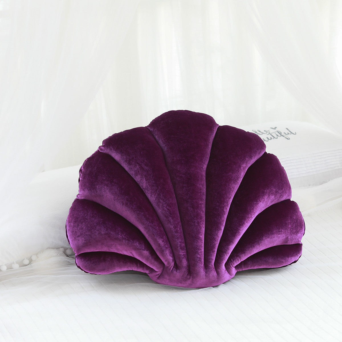 Velvet Seashell Pillow