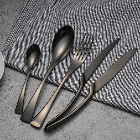 Stealth Titanium Steel Cutlery Set