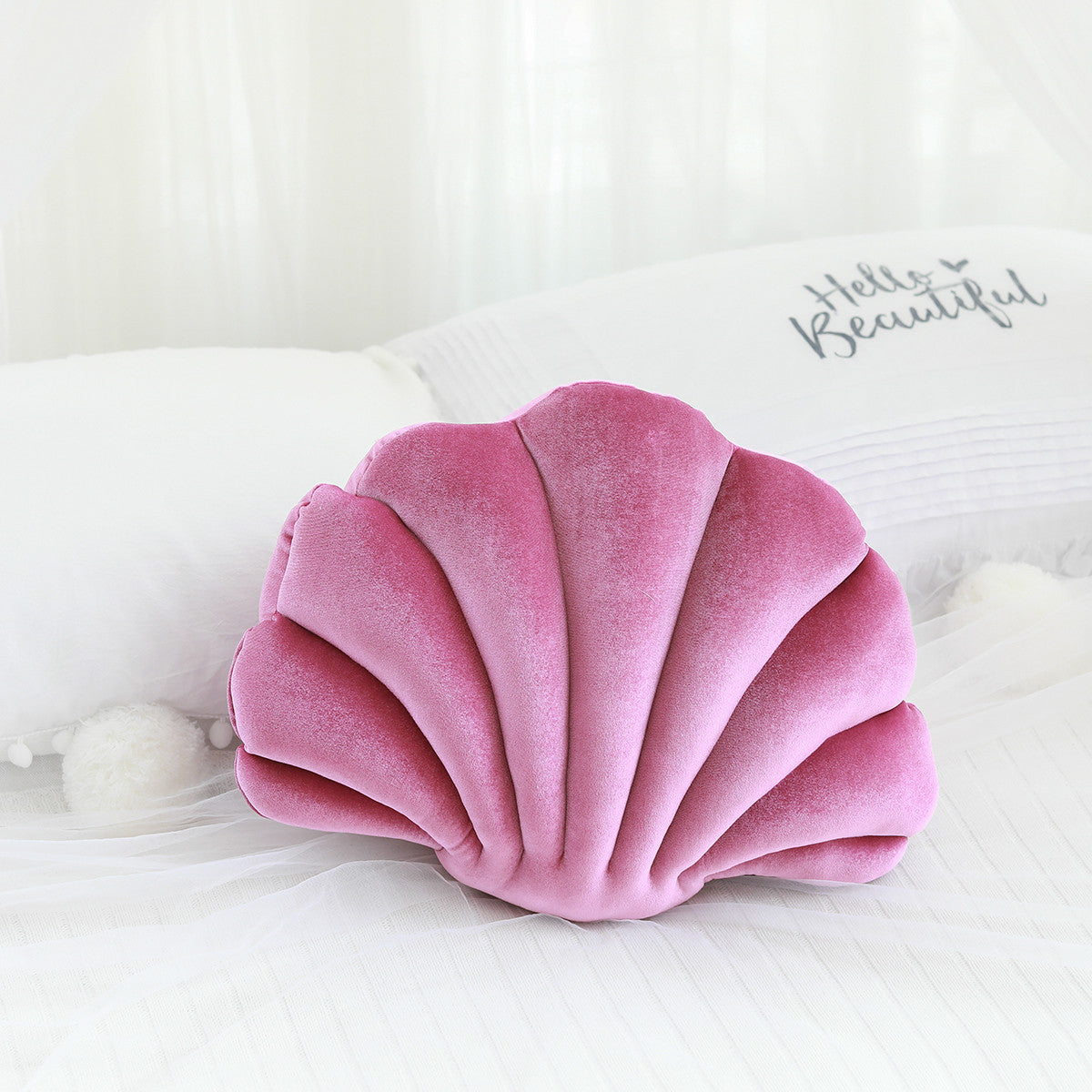 Velvet Seashell Pillow