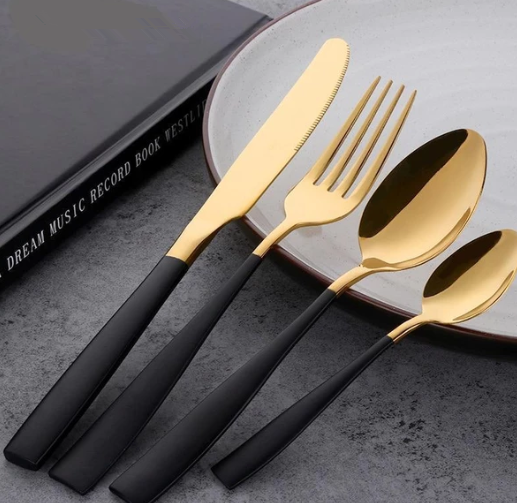 Black & Gold Cutlery