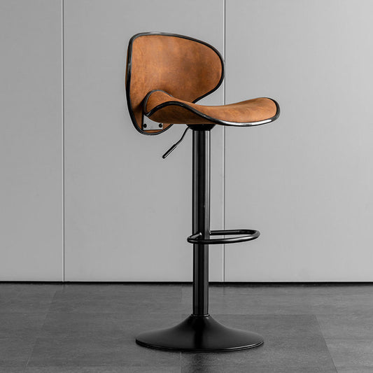 Minimalist Modern Leather Bar Stool