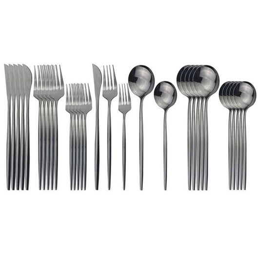 Asymmetric Stainless Steel Cutlery Set