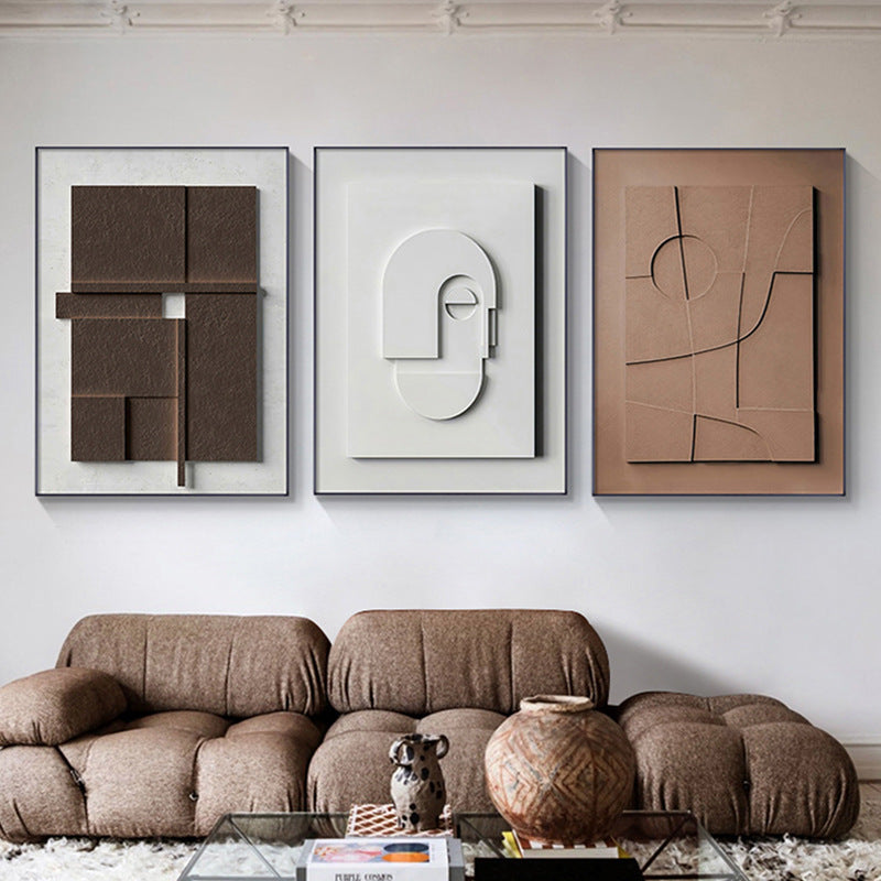 Organic Abstract Geometric Modern Decorative Paintings