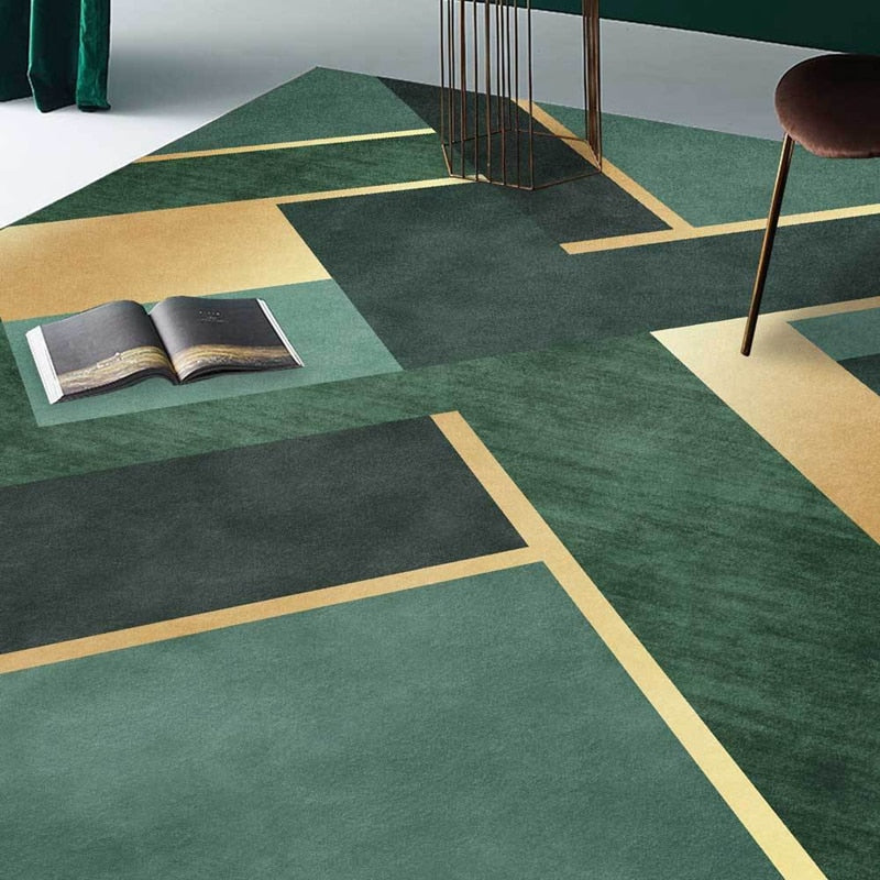 Emerald & Gold Rug