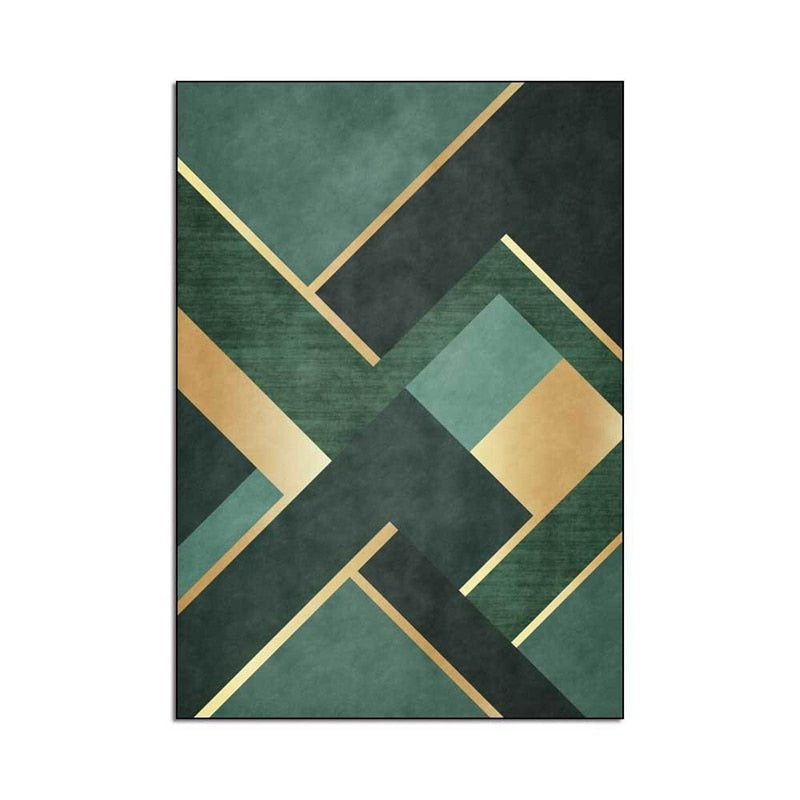 Emerald & Gold Rug