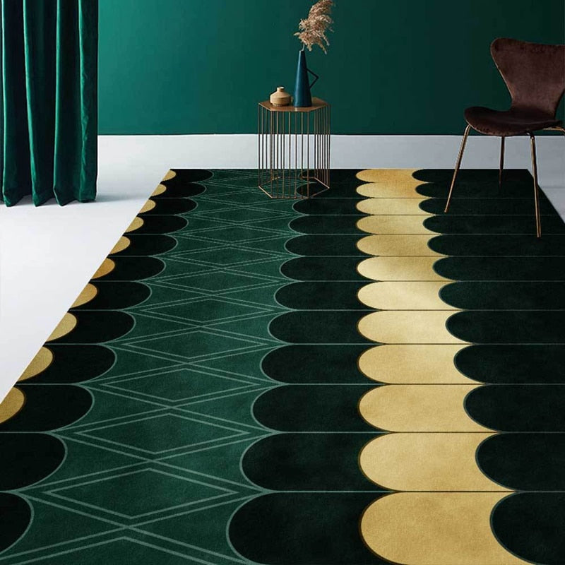 Emerald & Gold Rug