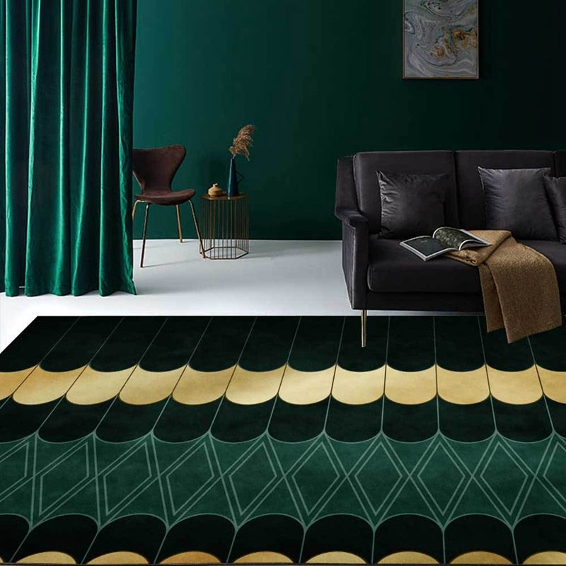 Emerald & Gold Rug