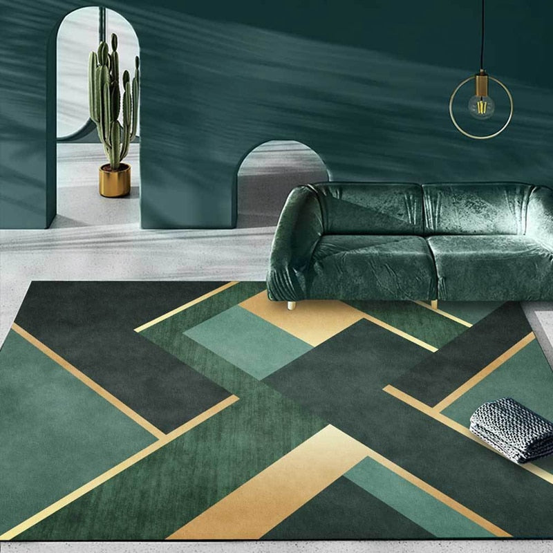 Emerald & Gold Rug