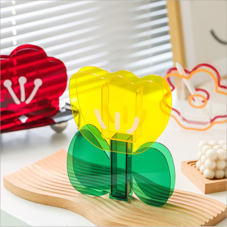 Rainbow Acrylic Vase Set