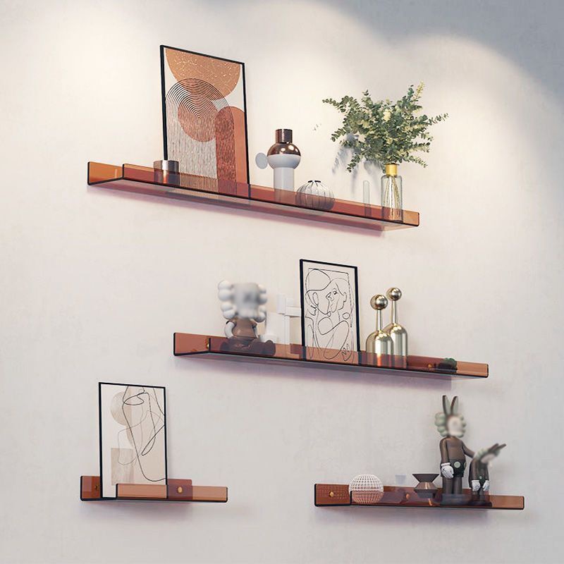 Color Acrylic Wall Mounted Shelf