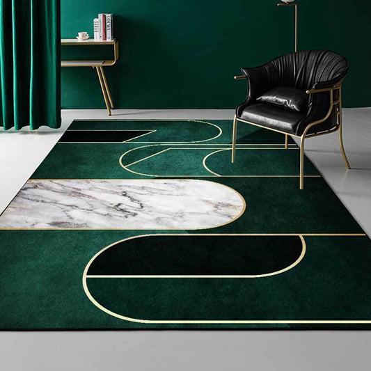 Emerald & Gold Rug